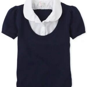 Girls Uniform Short Sleeve 2 In 1
Sweater -NEW